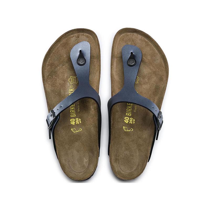 Birkenstock Onyx Birko-flor Gizeh Dame Sort | DK 435ZUT